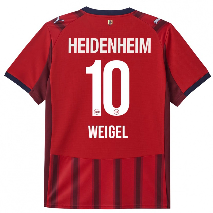 Danxen Hombre Camiseta Tobias Weigel #10 Rojo Marino 1ª Equipación 2025/26 La Camisa