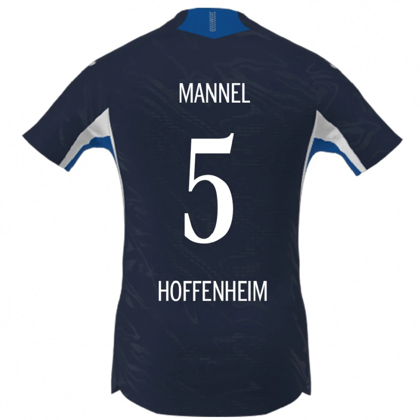 Danxen Hombre Camiseta Bixente Mannel #5 Marino Blanco 1ª Equipación 2025/26 La Camisa