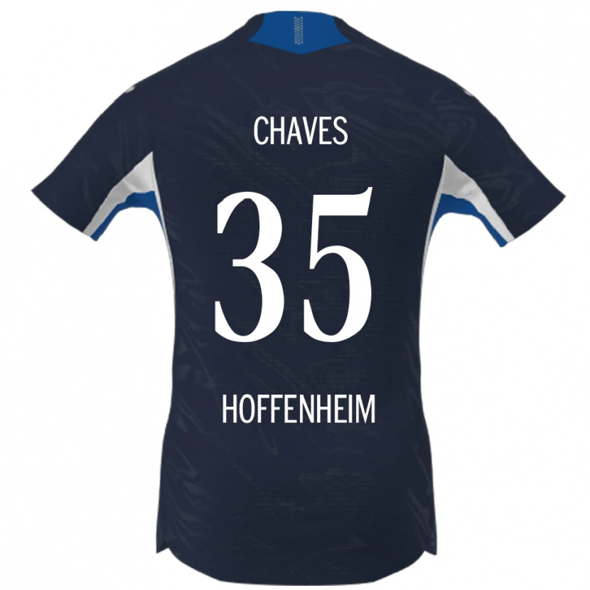 Danxen Hombre Camiseta Arthur Chaves #35 Marino Blanco 1ª Equipación 2025/26 La Camisa