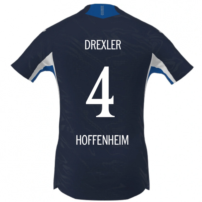 Danxen Hombre Camiseta Tim Drexler #4 Marino Blanco 1ª Equipación 2025/26 La Camisa