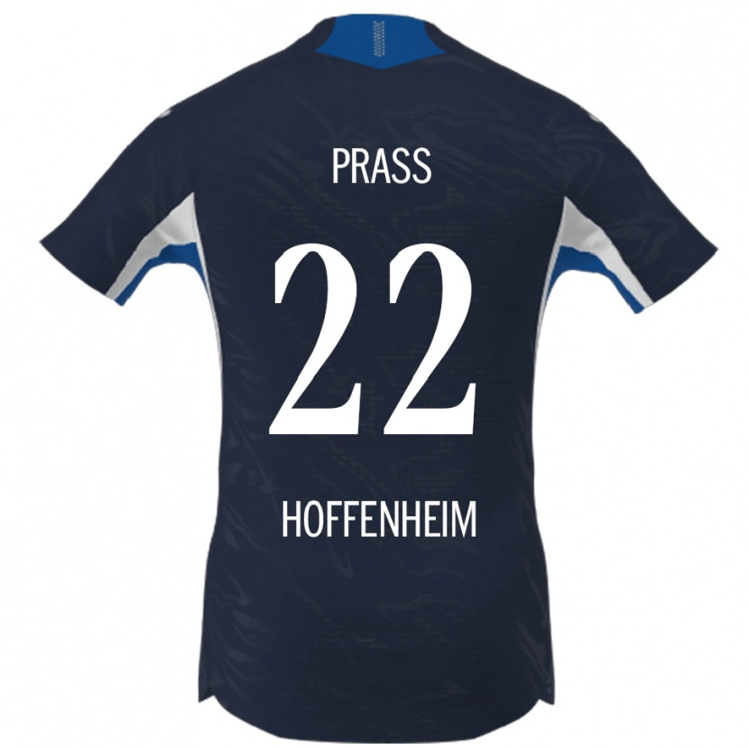 Danxen Hombre Camiseta Alexander Prass #22 Marino Blanco 1ª Equipación 2025/26 La Camisa