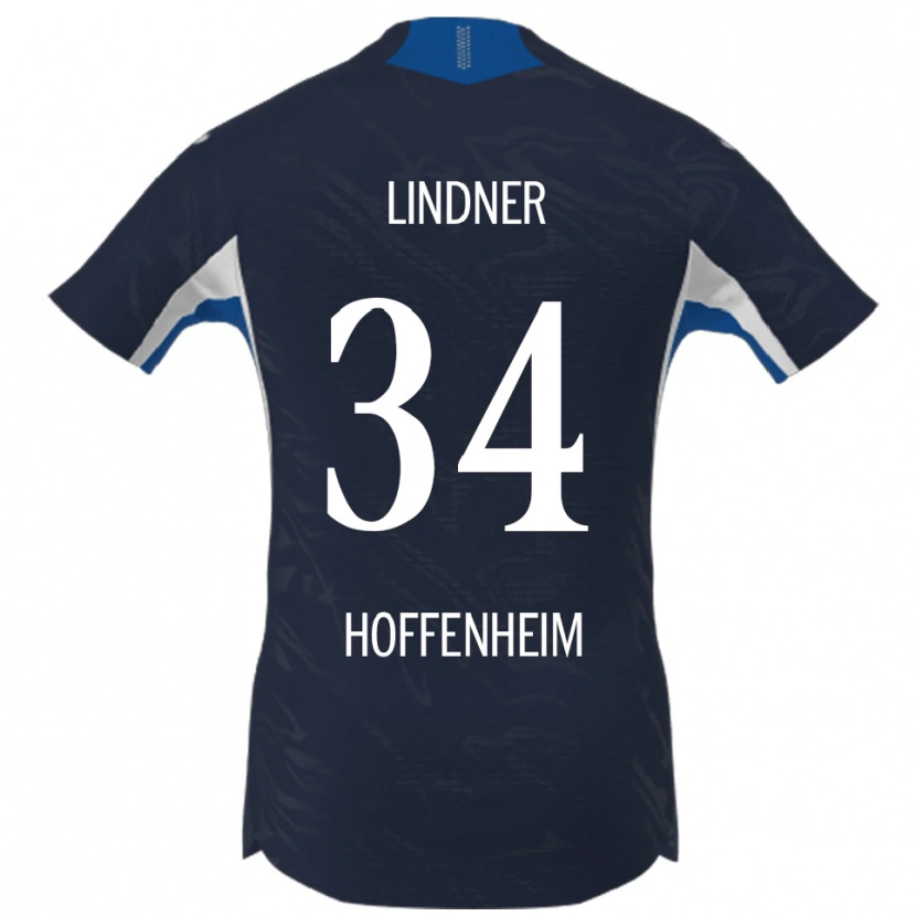 Danxen Hombre Camiseta Sophie Lindner #34 Marino Blanco 1ª Equipación 2025/26 La Camisa