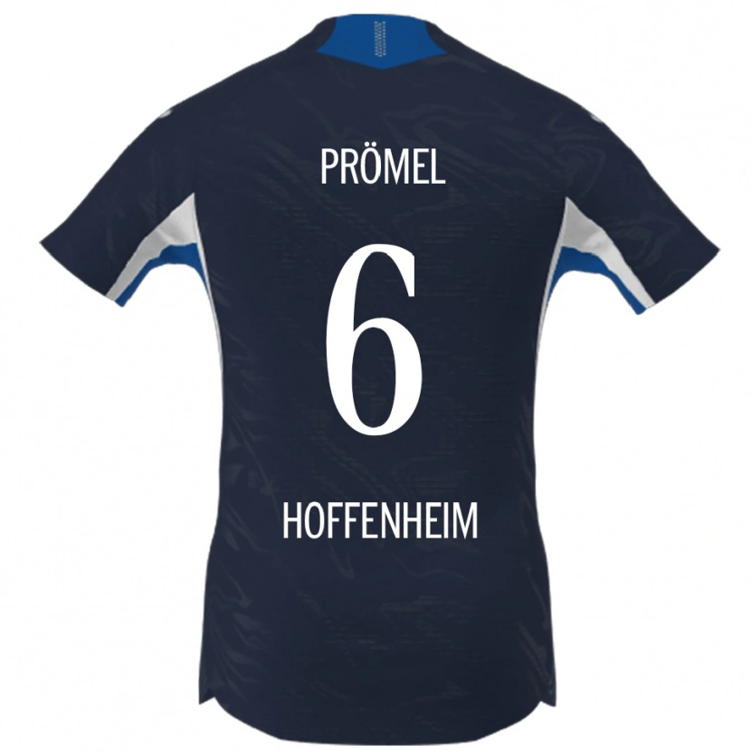 Danxen Hombre Camiseta Grischa Prömel #6 Marino Blanco 1ª Equipación 2025/26 La Camisa