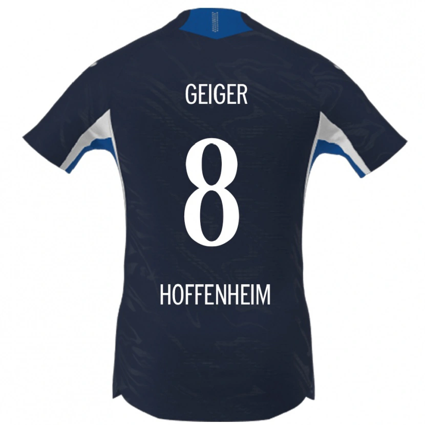 Danxen Hombre Camiseta Dennis Geiger #8 Marino Blanco 1ª Equipación 2025/26 La Camisa