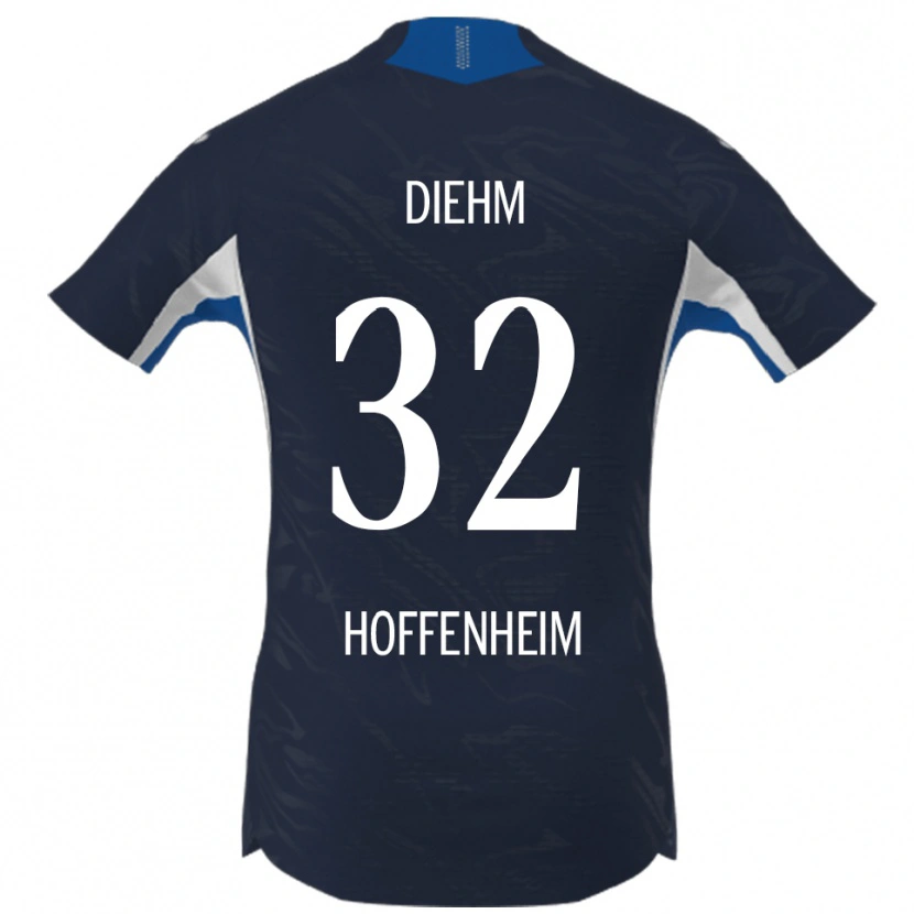Danxen Hombre Camiseta Vanessa Diehm #32 Marino Blanco 1ª Equipación 2025/26 La Camisa