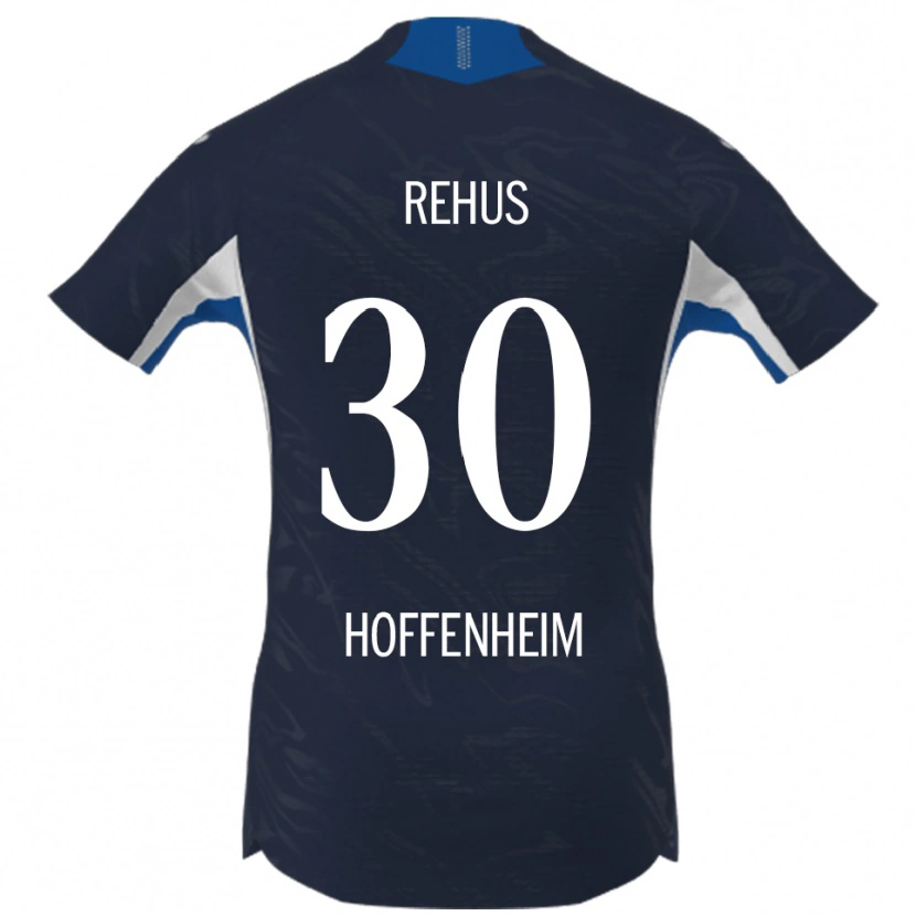 Danxen Hombre Camiseta Milan Rehus #30 Marino Blanco 1ª Equipación 2025/26 La Camisa