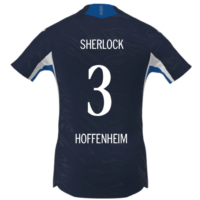 Danxen Hombre Camiseta Finn Sherlock #3 Marino Blanco 1ª Equipación 2025/26 La Camisa