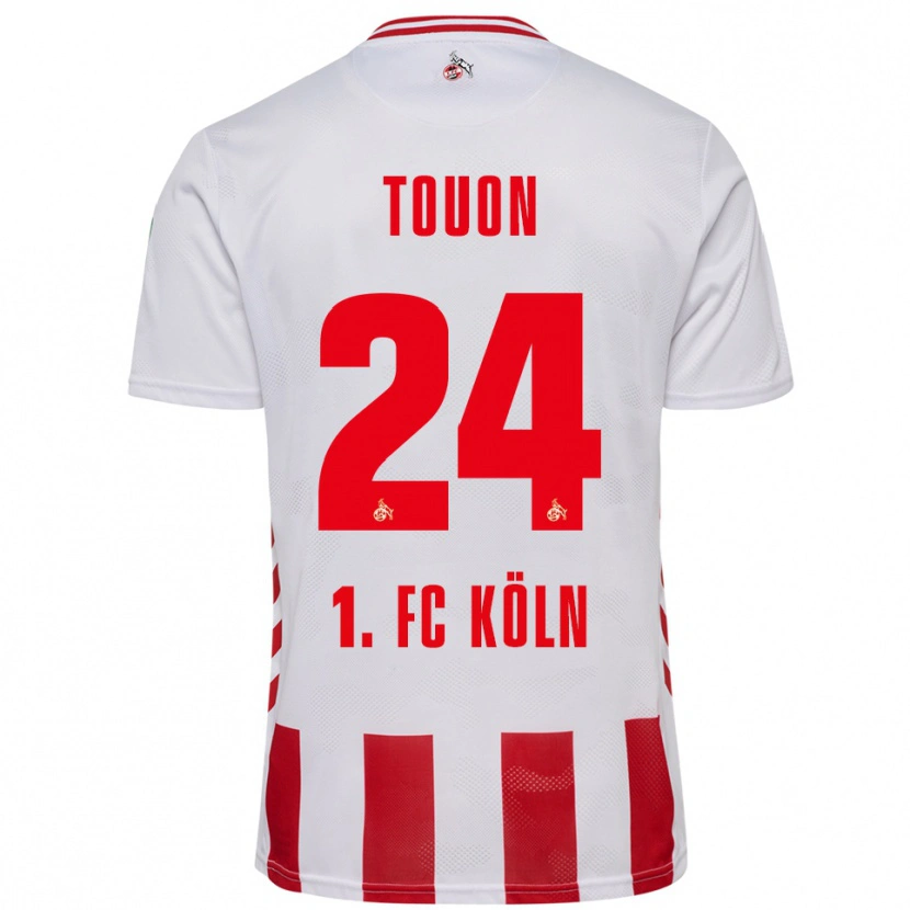 Danxen Hombre Camiseta Ella Touon #24 Blanco Rojo 1ª Equipación 2025/26 La Camisa