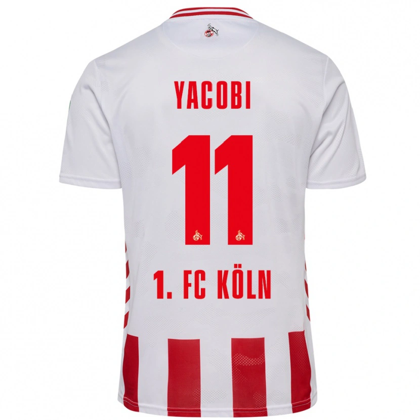 Danxen Hombre Camiseta Nilas Yacobi #11 Blanco Rojo 1ª Equipación 2025/26 La Camisa