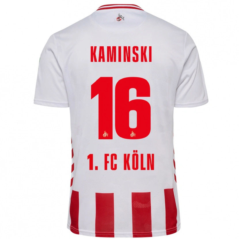 Danxen Hombre Camiseta Jakub Kaminski #16 Blanco Rojo 1ª Equipación 2025/26 La Camisa