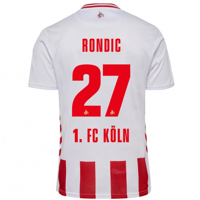 Danxen Hombre Camiseta Imad Rondic #27 Blanco Rojo 1ª Equipación 2025/26 La Camisa
