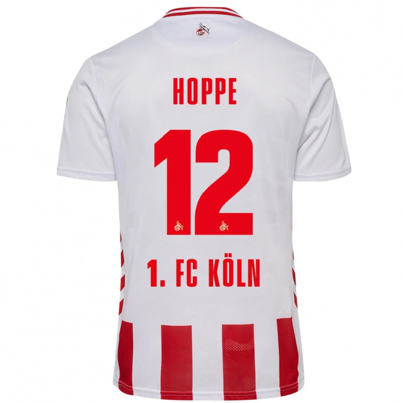 Danxen Hombre Camiseta Paula Hoppe #12 Blanco Rojo 1ª Equipación 2025/26 La Camisa