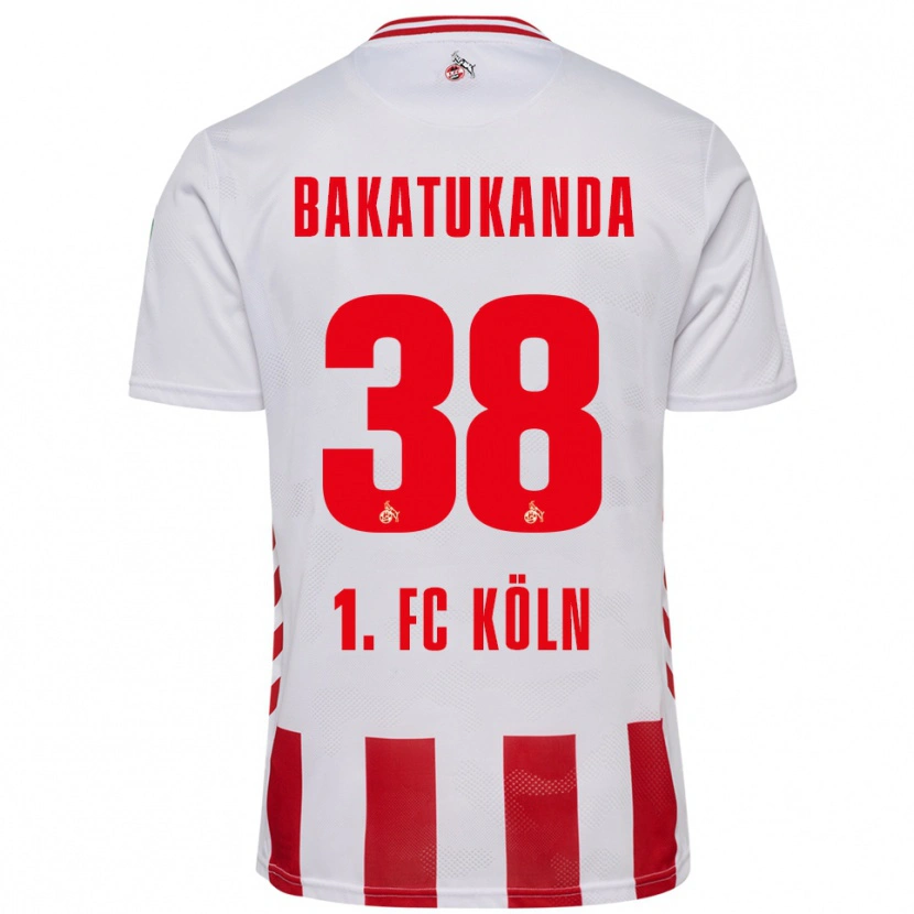 Danxen Hombre Camiseta Elias Bakatukanda #38 Blanco Rojo 1ª Equipación 2025/26 La Camisa