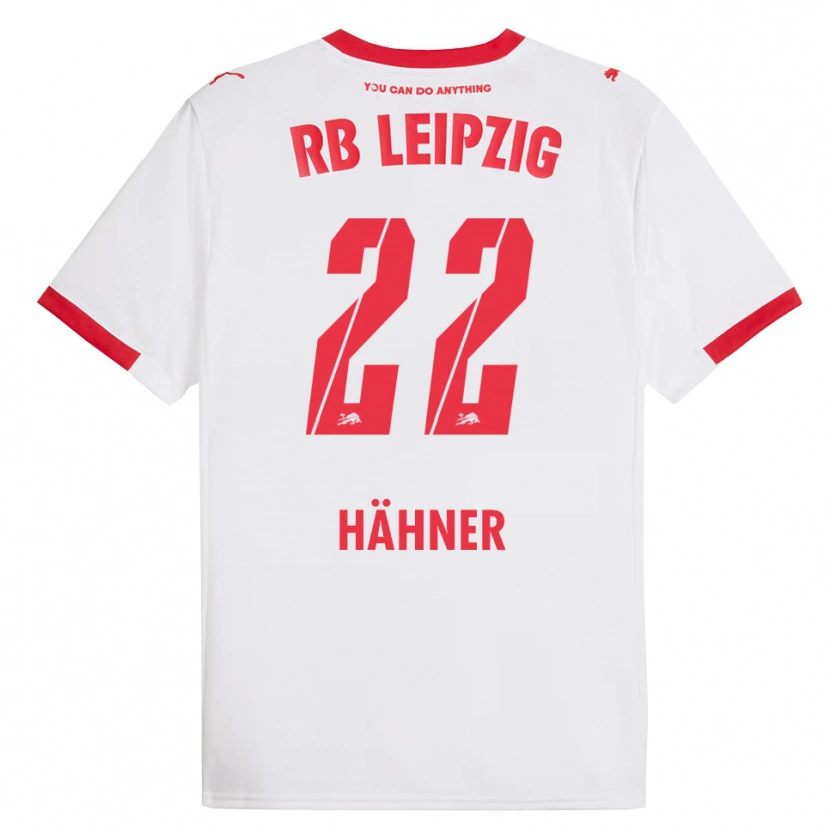 Danxen Hombre Camiseta Elian Hähner #22 Blanco Rojo 1ª Equipación 2025/26 La Camisa
