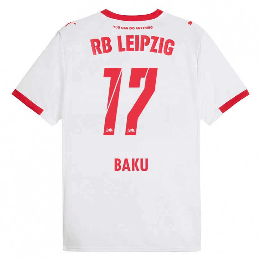 Danxen Hombre Camiseta Ridle Baku #17 Blanco Rojo 1ª Equipación 2025/26 La Camisa