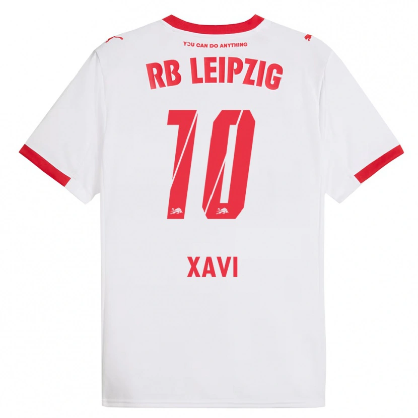 Danxen Hombre Camiseta Xavi Simons #10 Blanco Rojo 1ª Equipación 2025/26 La Camisa