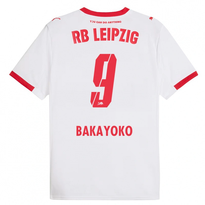 Danxen Hombre Camiseta Johan Bakayoko #9 Blanco Rojo 1ª Equipación 2025/26 La Camisa