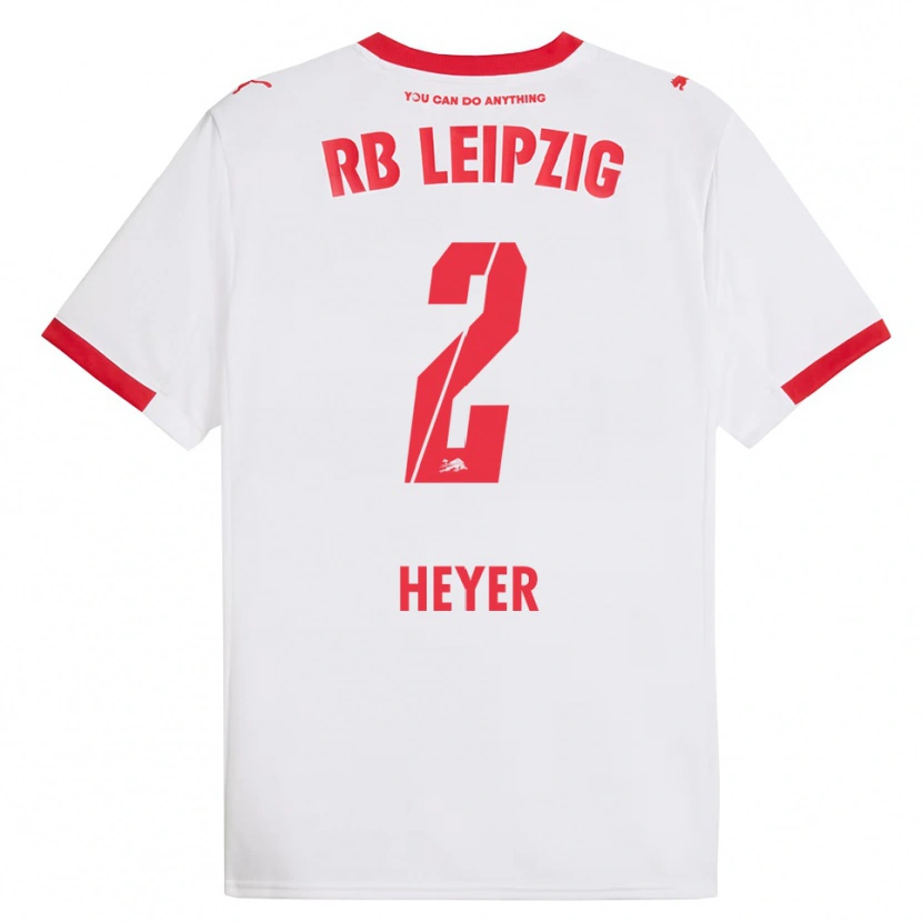 Danxen Hombre Camiseta Friedrich Heyer #2 Blanco Rojo 1ª Equipación 2025/26 La Camisa