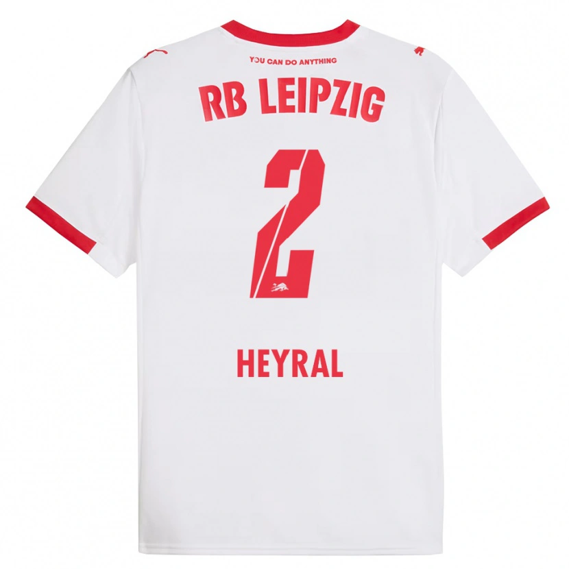 Danxen Hombre Camiseta Neo Heyral #2 Blanco Rojo 1ª Equipación 2025/26 La Camisa