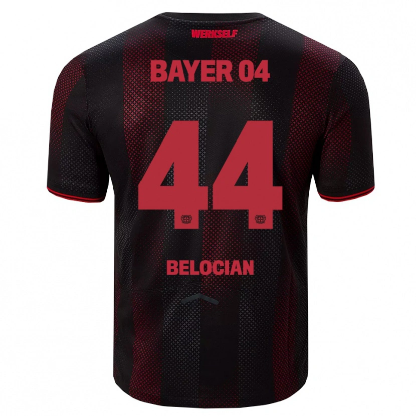 Danxen Hombre Camiseta Jeanuël Belocian #44 Negro Rojo 1ª Equipación 2025/26 La Camisa