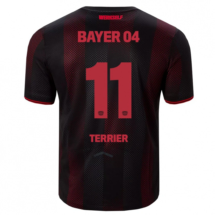 Danxen Hombre Camiseta Martin Terrier #11 Negro Rojo 1ª Equipación 2025/26 La Camisa