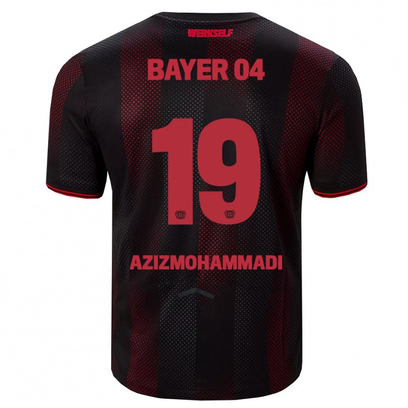 Danxen Hombre Camiseta Mick Azizmohammadi #19 Negro Rojo 1ª Equipación 2025/26 La Camisa