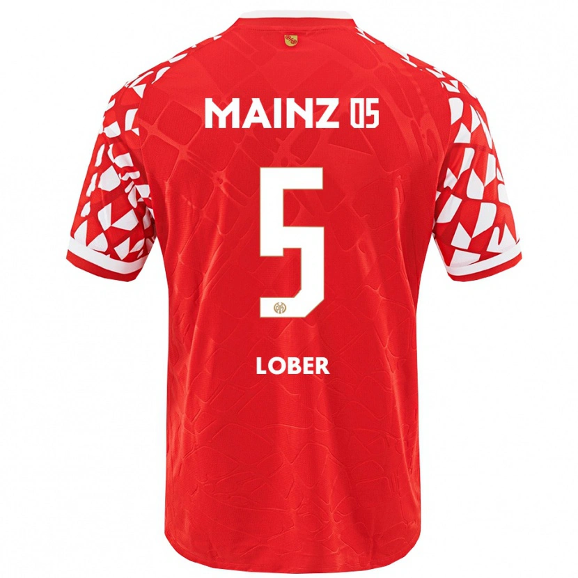 Danxen Hombre Camiseta Jana Löber #5 Rojo Blanco 1ª Equipación 2025/26 La Camisa