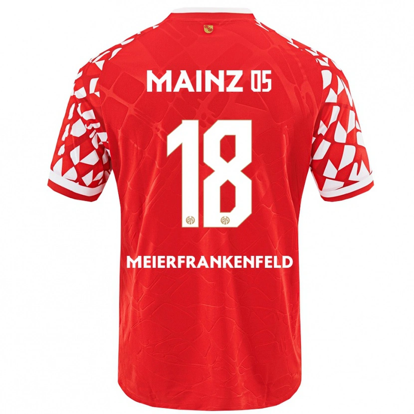 Danxen Hombre Camiseta Jana Meierfrankenfeld #18 Rojo Blanco 1ª Equipación 2025/26 La Camisa