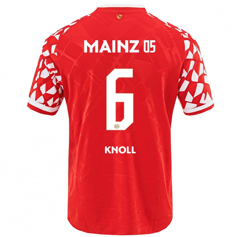Danxen Hombre Camiseta Max Knoll #6 Rojo Blanco 1ª Equipación 2025/26 La Camisa