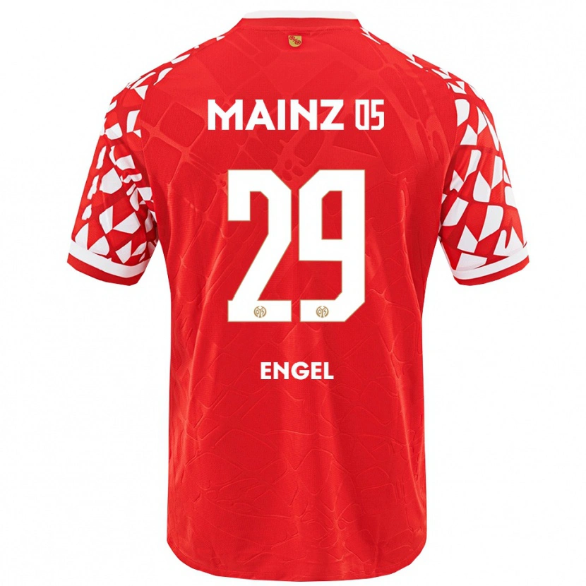 Danxen Hombre Camiseta Fritz Engel #29 Rojo Blanco 1ª Equipación 2025/26 La Camisa