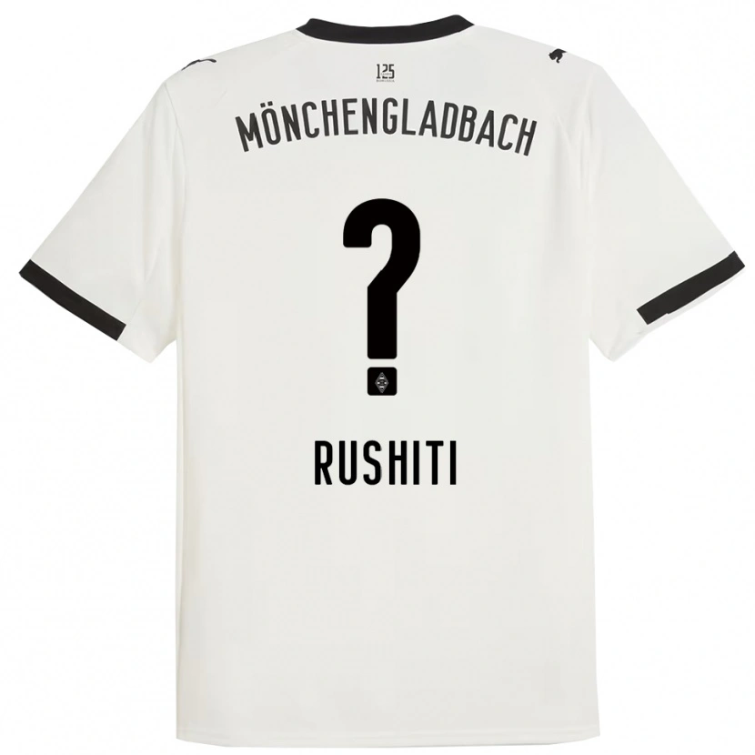 Danxen Hombre Camiseta Diamant Rushiti #0 Blanco Negro 1ª Equipación 2025/26 La Camisa