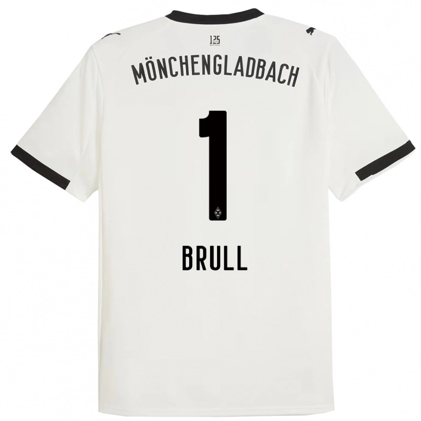 Danxen Hombre Camiseta Maximilian Brüll #1 Blanco Negro 1ª Equipación 2025/26 La Camisa