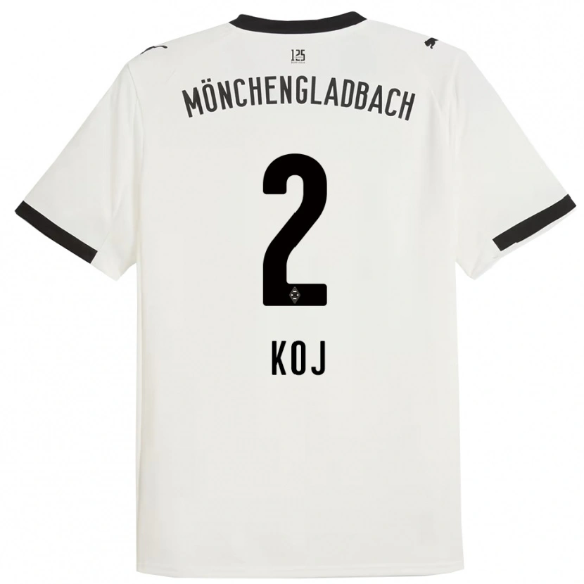 Danxen Hombre Camiseta Julia Koj #2 Blanco Negro 1ª Equipación 2025/26 La Camisa