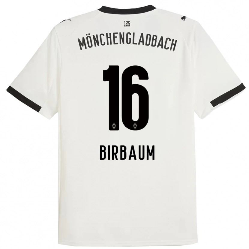 Danxen Hombre Camiseta Anne Birbaum #16 Blanco Negro 1ª Equipación 2025/26 La Camisa