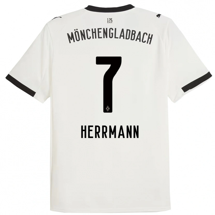 Danxen Hombre Camiseta Patrick Herrmann #7 Blanco Negro 1ª Equipación 2025/26 La Camisa