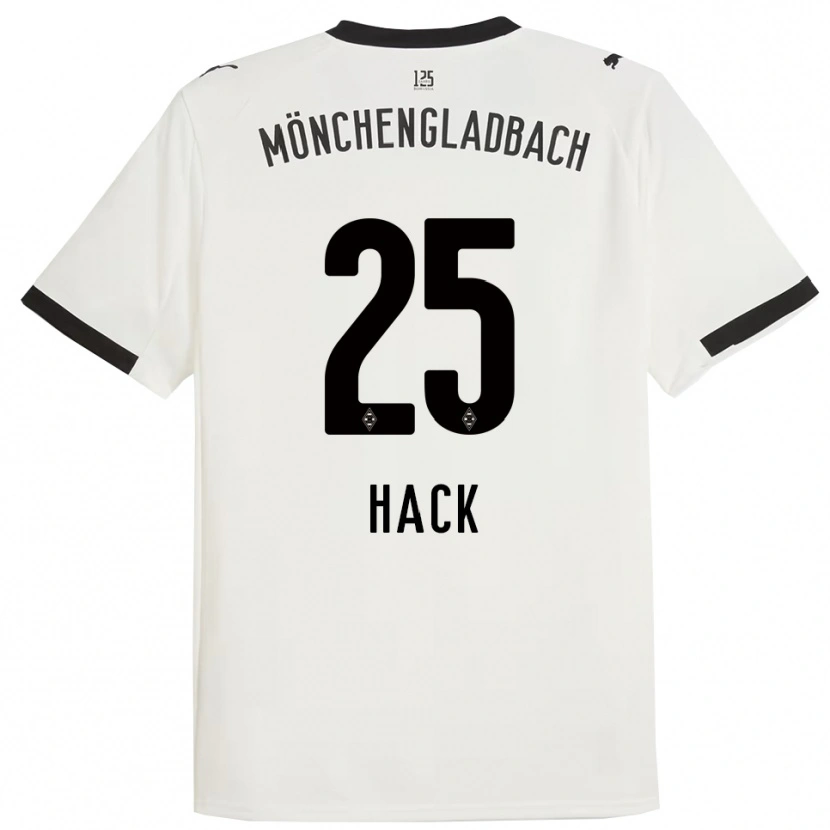 Danxen Hombre Camiseta Robin Hack #25 Blanco Negro 1ª Equipación 2025/26 La Camisa