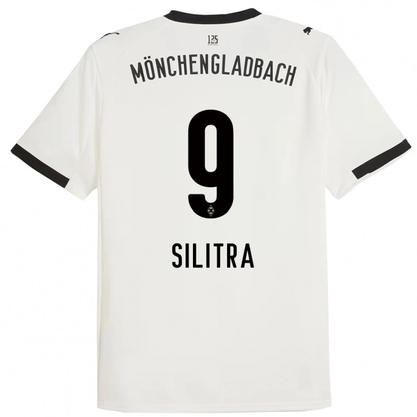 Danxen Hombre Camiseta Rareș Silitră #9 Blanco Negro 1ª Equipación 2025/26 La Camisa