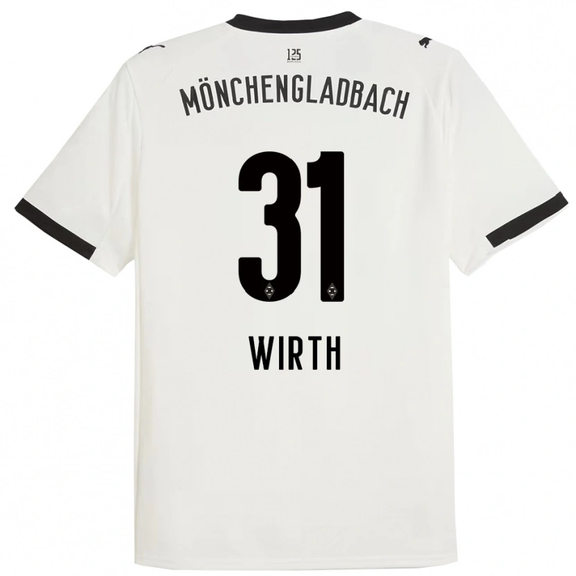 Danxen Hombre Camiseta Linus Wirth #31 Blanco Negro 1ª Equipación 2025/26 La Camisa