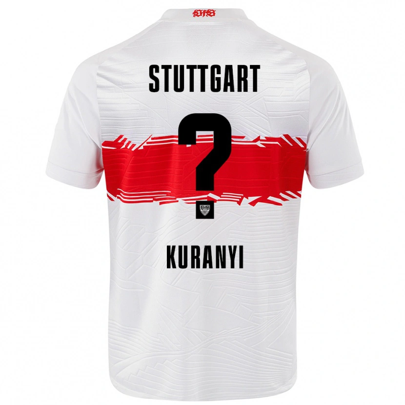 Danxen Hombre Camiseta Karlo Kuranyi #0 Blanco Rojo 1ª Equipación 2025/26 La Camisa