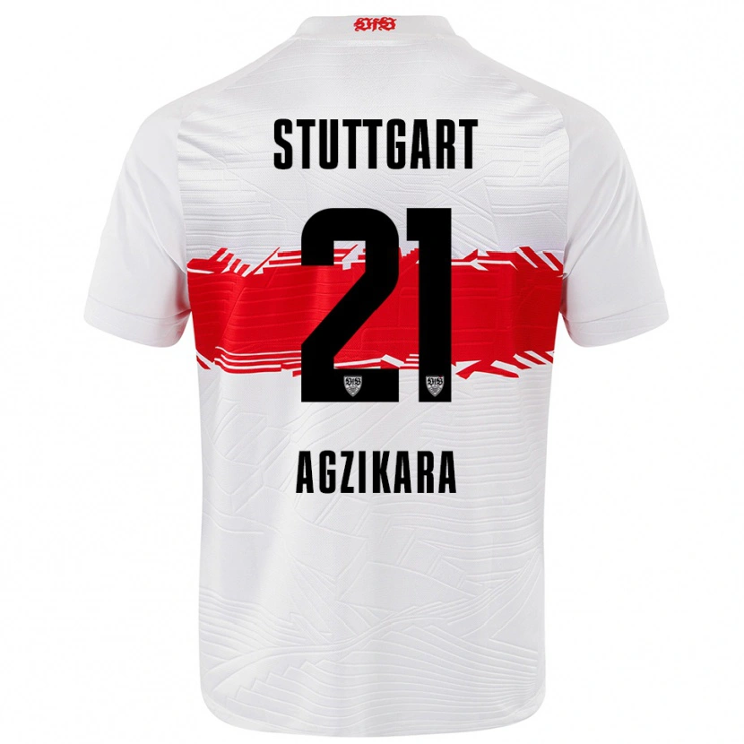 Danxen Hombre Camiseta Emirhan Ağzıkara #21 Blanco Rojo 1ª Equipación 2025/26 La Camisa