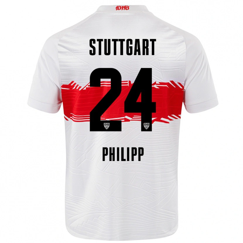 Danxen Hombre Camiseta Celine Philipp #24 Blanco Rojo 1ª Equipación 2025/26 La Camisa
