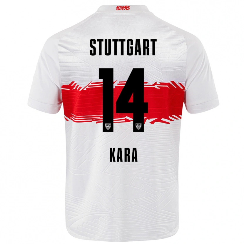 Danxen Hombre Camiseta Semih Kara #14 Blanco Rojo 1ª Equipación 2025/26 La Camisa