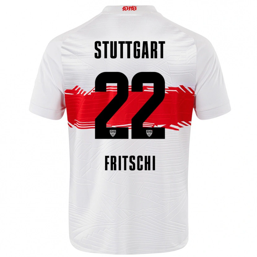 Danxen Hombre Camiseta Paulo Fritschi #22 Blanco Rojo 1ª Equipación 2025/26 La Camisa