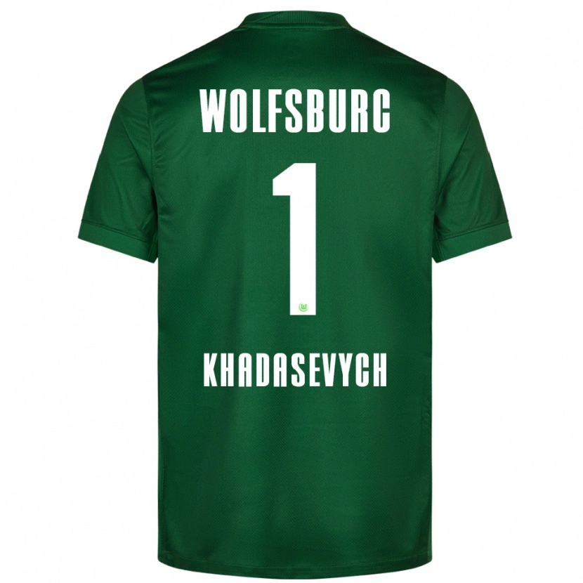 Danxen Hombre Camiseta Kyrylo Khadasevych #1 Verde Blanco 1ª Equipación 2025/26 La Camisa
