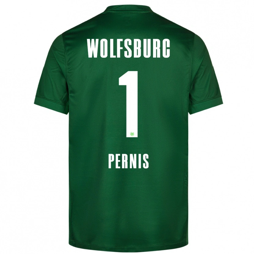 Danxen Hombre Camiseta Dusan Pernis #1 Verde Blanco 1ª Equipación 2025/26 La Camisa