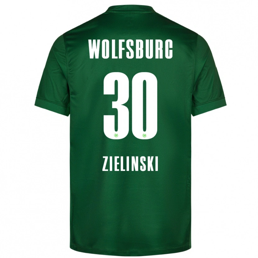 Danxen Hombre Camiseta Jakub Zielinski #30 Verde Blanco 1ª Equipación 2025/26 La Camisa