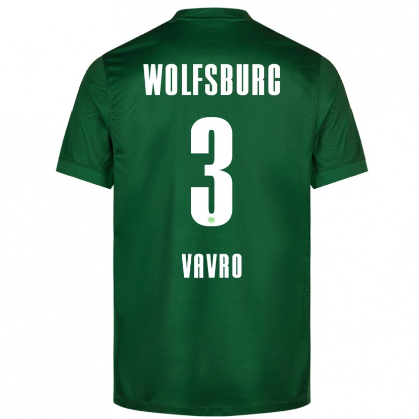 Danxen Hombre Camiseta Denis Vavro #3 Verde Blanco 1ª Equipación 2025/26 La Camisa