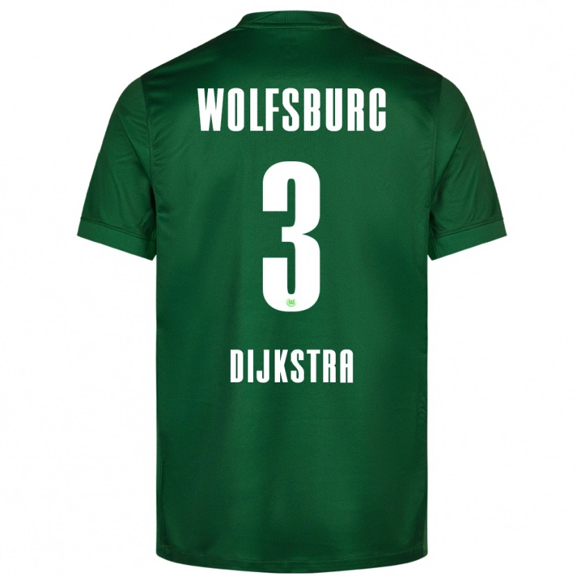 Danxen Hombre Camiseta Caitlin Dijkstra #3 Verde Blanco 1ª Equipación 2025/26 La Camisa