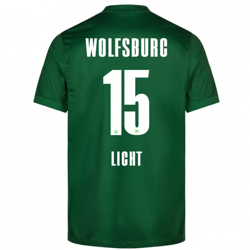 Danxen Hombre Camiseta Philipp Licht #15 Verde Blanco 1ª Equipación 2025/26 La Camisa