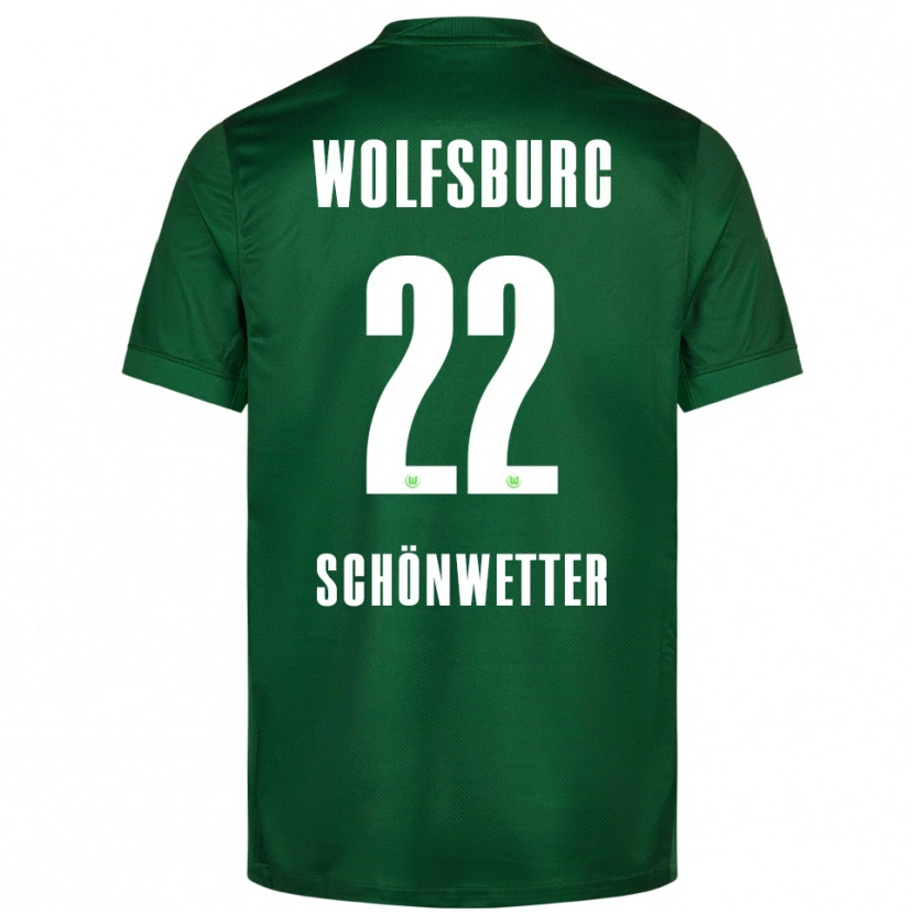 Danxen Hombre Camiseta Christina Schönwetter #22 Verde Blanco 1ª Equipación 2025/26 La Camisa